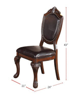 Classic Formal Dining Room Table And 4 Side Chairs - Furniture Home Direct