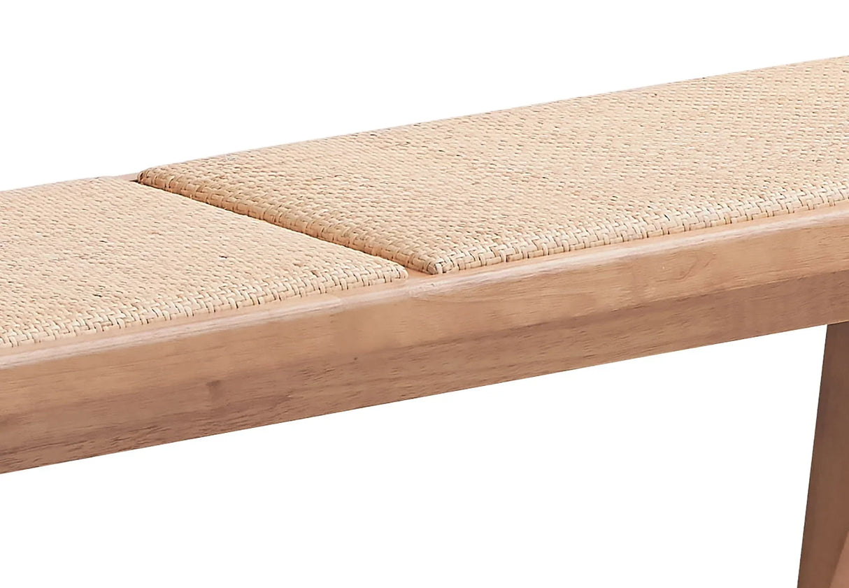 Velentina Outdoor Bench - Rattan / Natural - Furniture Home Direct
