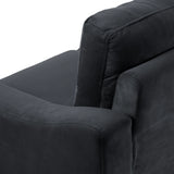 living Room Set With Sofa, Love seat and Accent Chair - Black - Furniture Home Direct