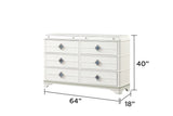Queen Bedroom Set Modern LED Bed Dresser Nightstand White - Furniture Home Direct