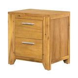 Nightstand - Natural Wood / Brown - Furniture Home Direct