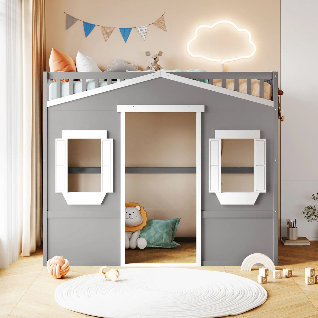 Elegant House Loft Bed With Ladder - Furniture Home Direct