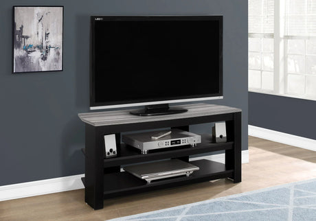 TV Stand, Console, Media Entertainment Center, 3 Storage Shelves - Furniture Home Direct