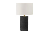Table Lamp, Lighting, Resin, Contemporary - Black / Cream - Furniture Home Direct