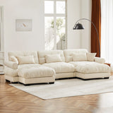 Super Comfort Oversized Modular Sectional Sofa With Movable Ottoman - Furniture Home Direct