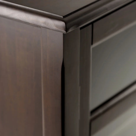 Burlington - Medium Storage Cabinet - Mahogany Brown - Furniture Home Direct