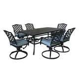 Aluminum Rectangular Dining Set - Furniture Home Direct