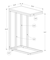 Accent Table, C - Shaped, Tempered Glass, Stylish Design Contemporary & Modern - Furniture Home Direct