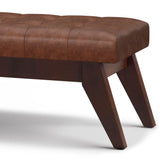 Draper - Upholstered Mid Century Tufted Ottoman Bench - Furniture Home Direct