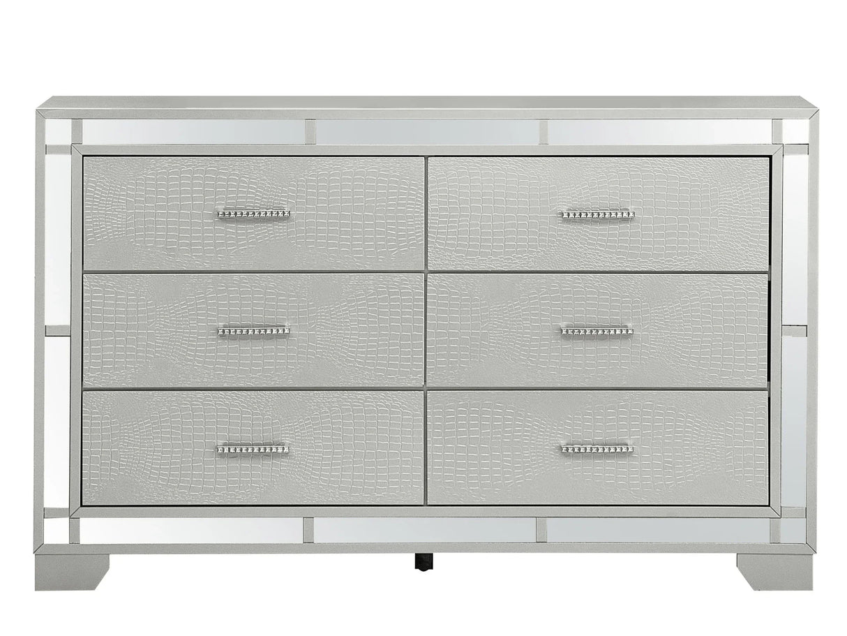 Madison - Dresser - Silver Champagne - Furniture Home Direct