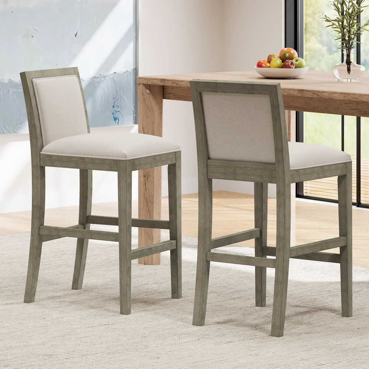 Upholstered Barstools (Set of 2)