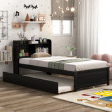 Twin Bed With Trundle, Bookcase - Furniture Home Direct