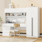2 Door Storage Desk Wardrobe For Bedroom With Shelves And Drawers - Furniture Home Direct