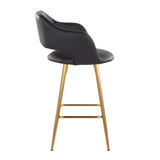 Margarite - Contemporary Fixed Height Counter Stool With Footrest (Set of 2) With Square - Furniture Home Direct