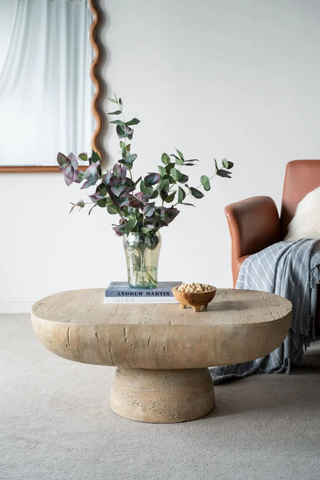 Organic Design Oval Coffee Table - Furniture Home Direct