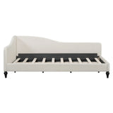 Modern L Shaped Linen Daybed With Legs - Furniture Home Direct