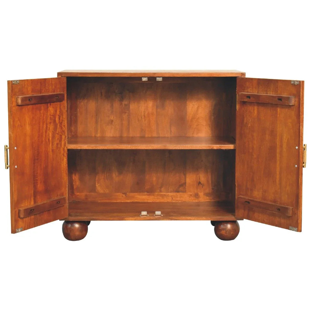 Carved Ball Cabinet - Chestnut - Furniture Home Direct