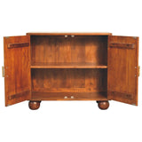 Carved Ball Cabinet - Chestnut - Furniture Home Direct
