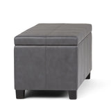 Dover - Upholstered Storage Ottoman Bench - Furniture Home Direct