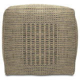 Delilah - Square Woven Pouf - Natural - Furniture Home Direct