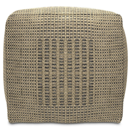 Delilah - Square Woven Pouf - Natural - Furniture Home Direct