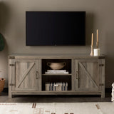 Farmhouse Barn Door TV Stand For TVs Up To 65" - Furniture Home Direct
