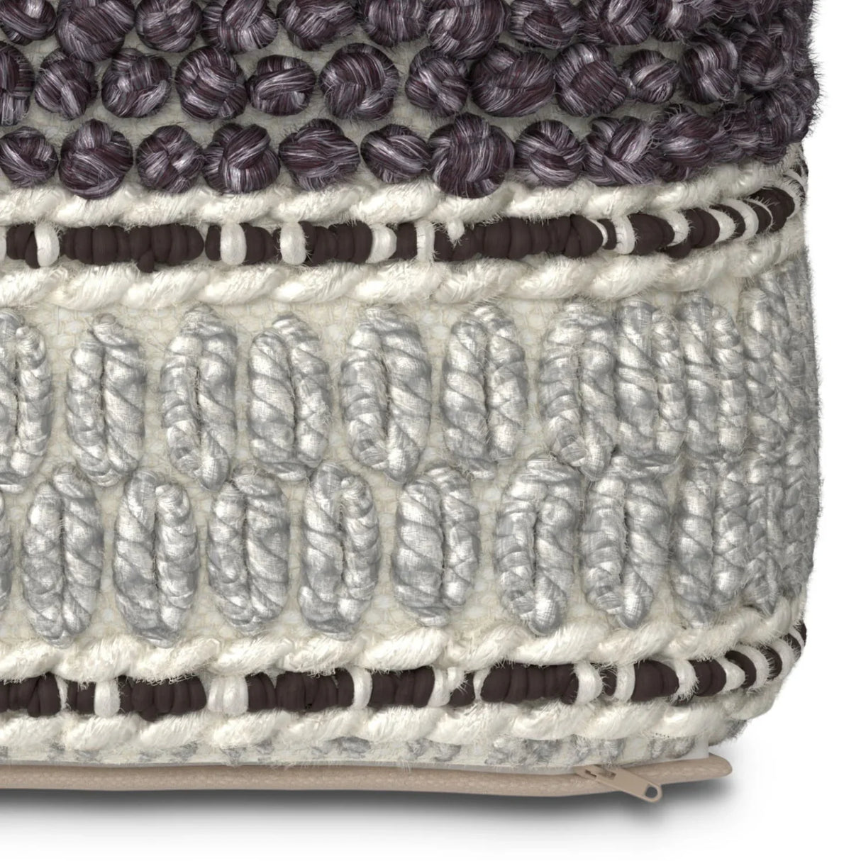 Grady - Handcrafted Square Pouf - Furniture Home Direct