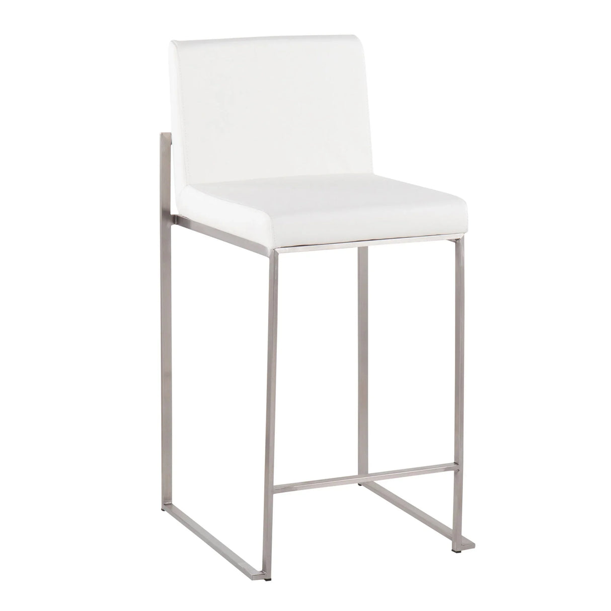 Fuji - Contemporary High Back Counter Stool, Functional Design - Furniture Home Direct