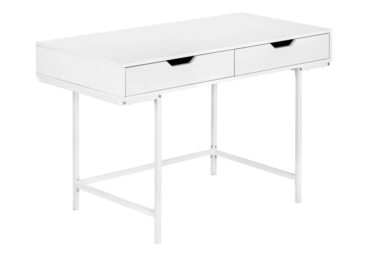 Computer Desk For Home Office, Storage Drawers, Marble Look Contemporary & Modern - Furniture Home Direct