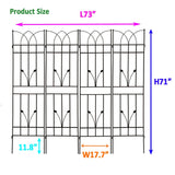 Metal Garden Trellis Rustproof For Climbing Plants Outdoor Flower Support - Furniture Home Direct