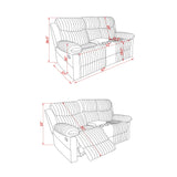 Bruni - Console Reclining Loveseat With Manual Recline - Furniture Home Direct