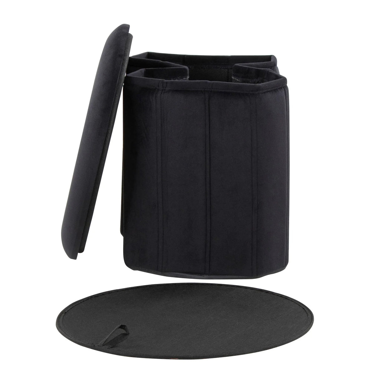Lindsey - Contemporary / Glam Folding Storage Ottoman - Furniture Home Direct