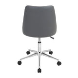 Marche - Contemporary Adjustable Office Chair With Swivel - Gray - Furniture Home Direct