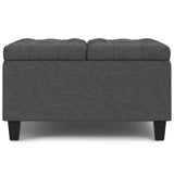 Harrison - Upholstered Coffee Table Storage Ottoman - Furniture Home Direct