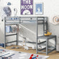 High Loft Bed With Ladder Landing Platform, Ladders, Guardrails - Furniture Home Direct