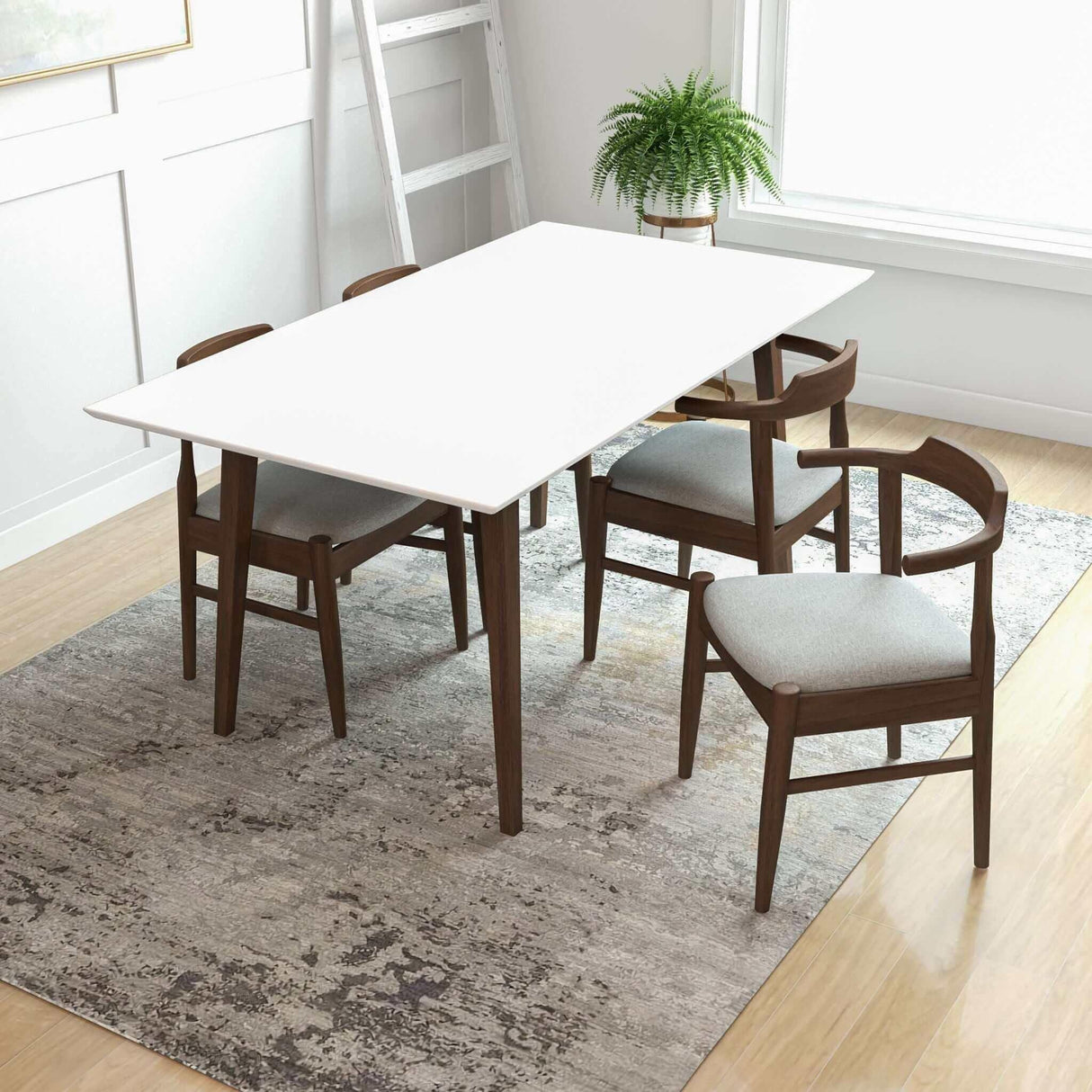Levi - Modern Style Rectangular Dining Kitchen Table - Furniture Home Direct