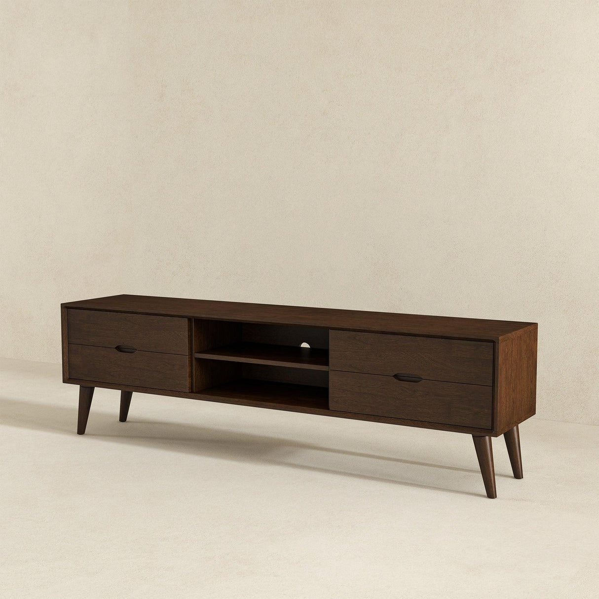 Adrian - TV Stand - Walnut Brown - Furniture Home Direct