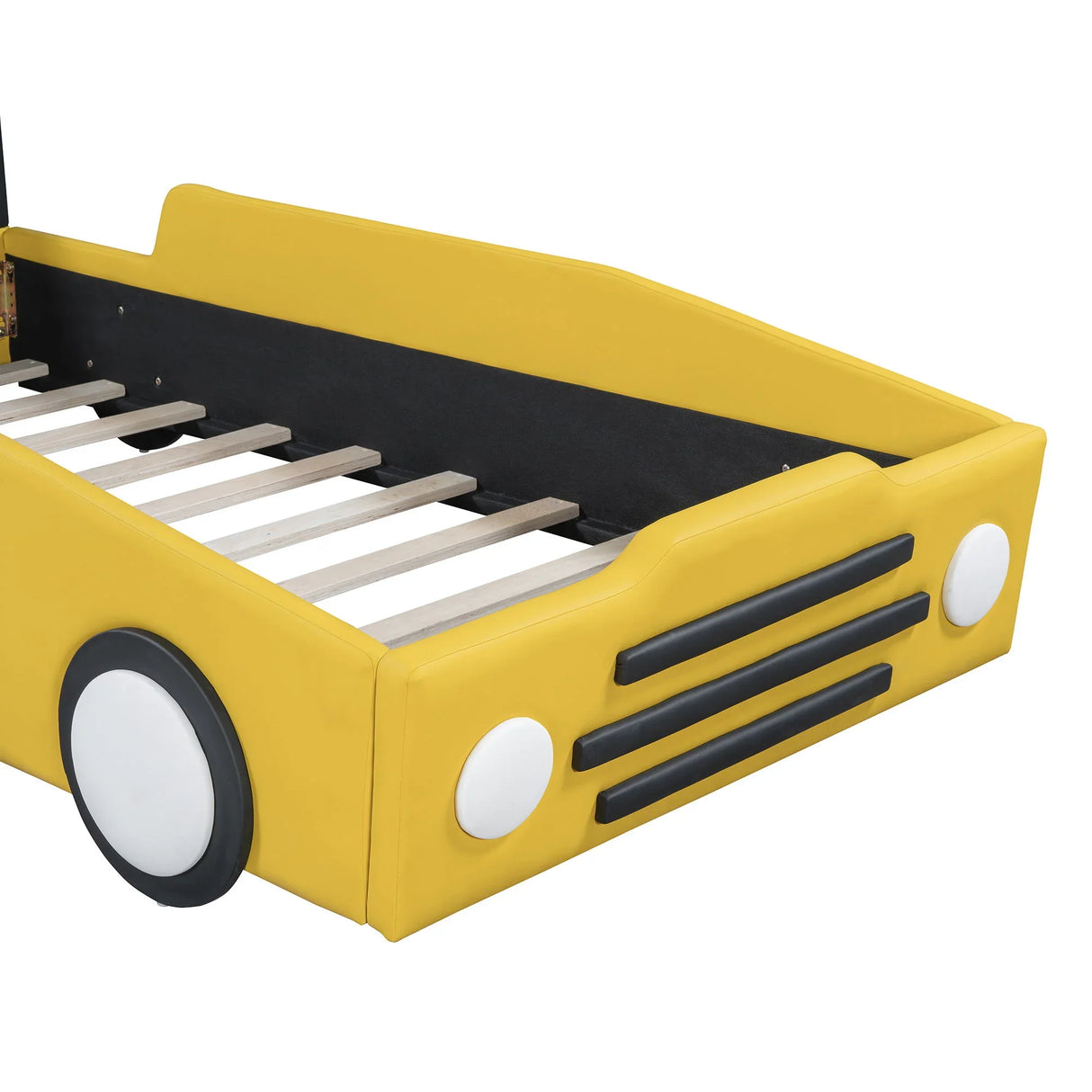 High Quality Race Car Shaped Platform Bed & Wheels - Furniture Home Direct