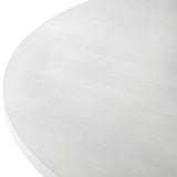 Dining Set Round Table With Chairs Antique Brown And White - Furniture Home Direct