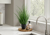 23" Tall, Artificial Plant, Grass, Indoor, Faux, Fake, Table, Greenery, Potted, Real Touch, Decorative - Green / Black - Furniture Home Direct