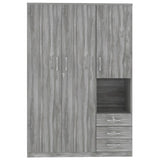 2 Doors Wardrobe Storage For Bedroom With Shelves And 3 Drawers - Furniture Home Direct