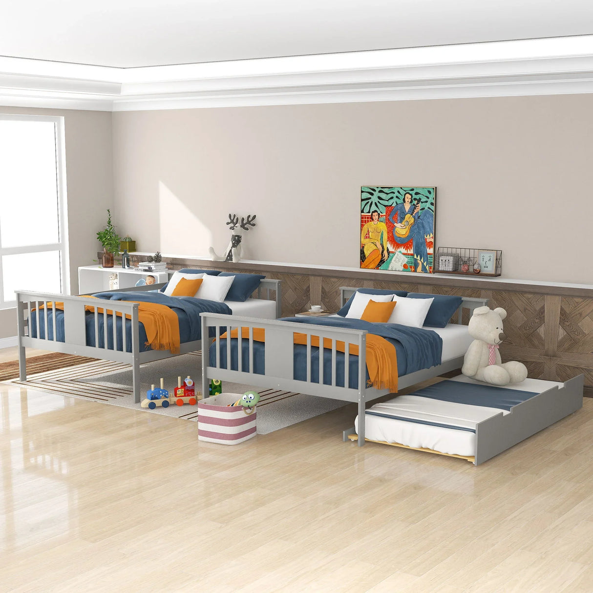 Bunk Bed With Ladder For Bedroom, Guest Room Furniture - Furniture Home Direct