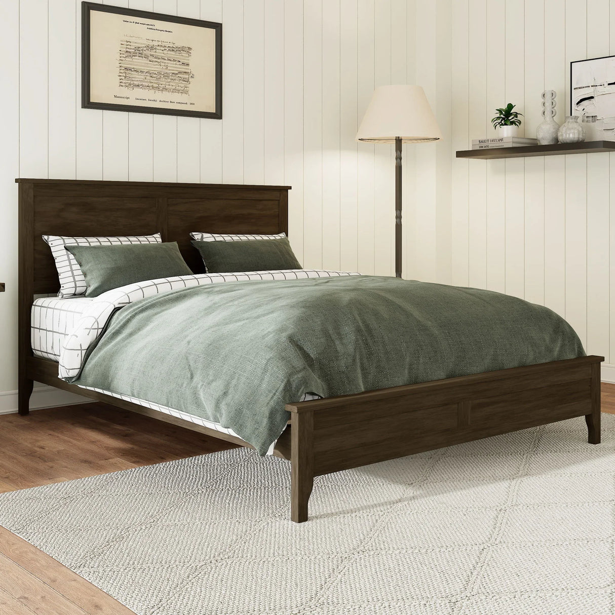 Modern Solid Wood Platform Bed - Furniture Home Direct
