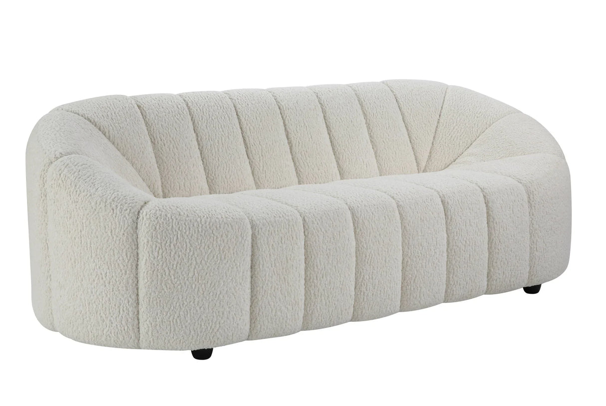 Osmash - Teddy Sherpa Sofa - White - Furniture Home Direct