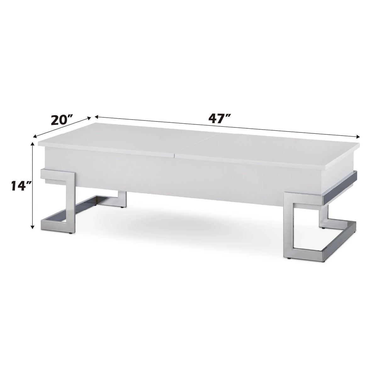 Calmam - High Gloss Coffee Table With Lift Top - Furniture Home Direct