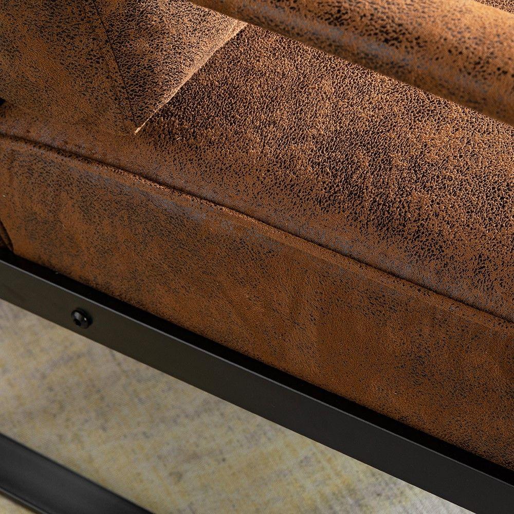 Classic Mid Century Modern Accent Chair With Durable Square Metal Frame, Armchair - Furniture Home Direct