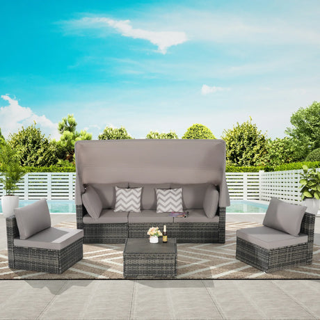 5 Piece Outdoor Patio Set - Furniture Home Direct