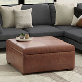 Gabbie - Coffee Table Upholstered Storage Ottoman - Furniture Home Direct