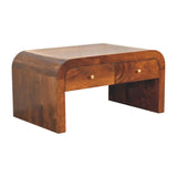 Darcy - Coffee Table, 2 Drawer - Chestnut - Furniture Home Direct