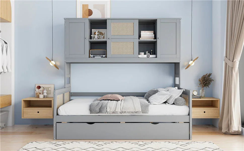 Daybed And All In One Cabinet And Shelf - Furniture Home Direct